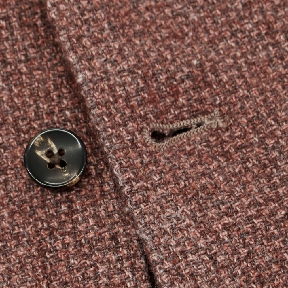 【中古】ラルディーニ LARDINI ウールポリエステル カジュアル系ジレ ベスト ワイン×グレー【 50 】【 状態ランクC 】【 メンズ 】