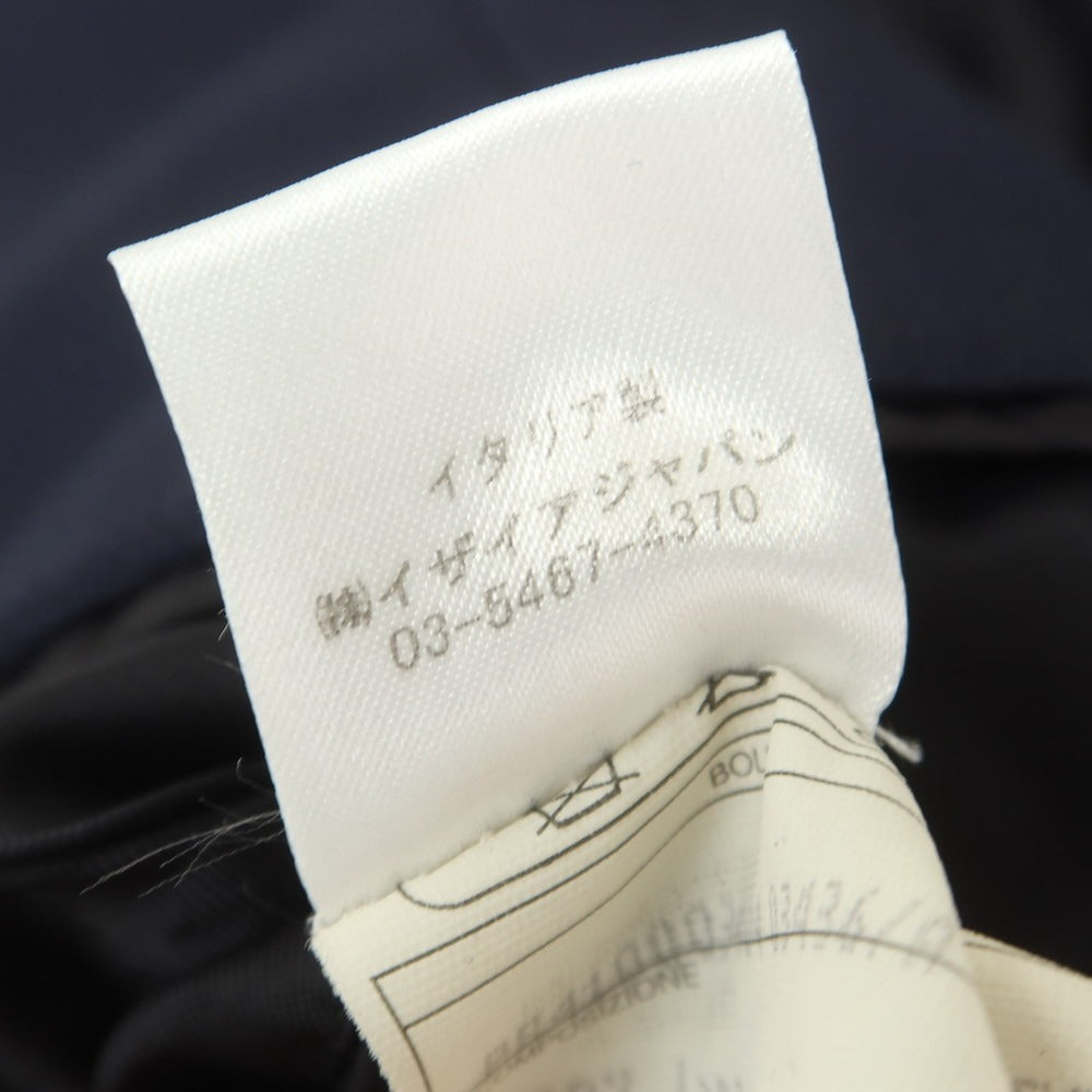 【中古】イザイア ISAIA SAILOR サマーウール テーラードジャケット ネイビー【 44/8R 】【 状態ランクB 】【 メンズ 】