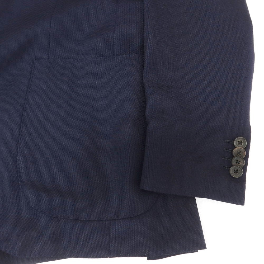 【中古】イザイア ISAIA SAILOR サマーウール テーラードジャケット ネイビー【 44/8R 】【 状態ランクB 】【 メンズ 】