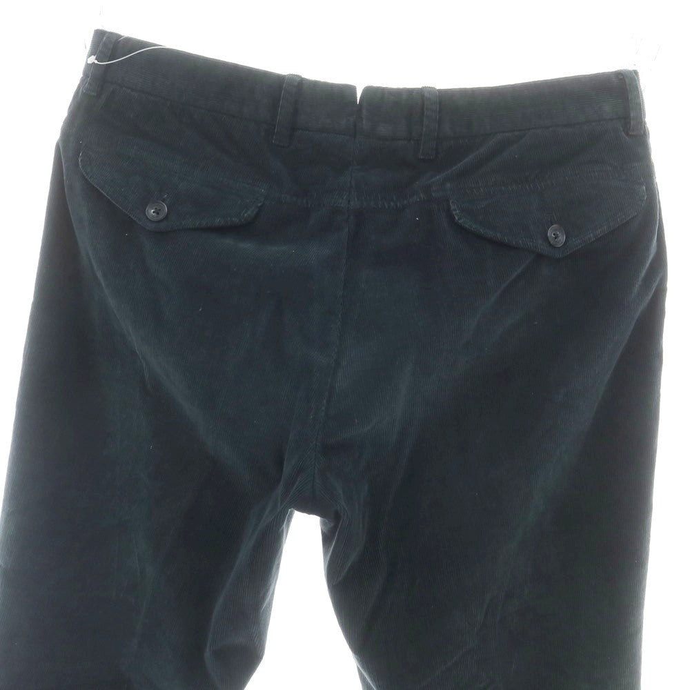 【中古】エルメネジルドゼニア Ermenegildo Zegna コットン系 細畝 コーデュロイパンツ ダークグリーン【 48 】【 状態ランクC 】【 メンズ 】