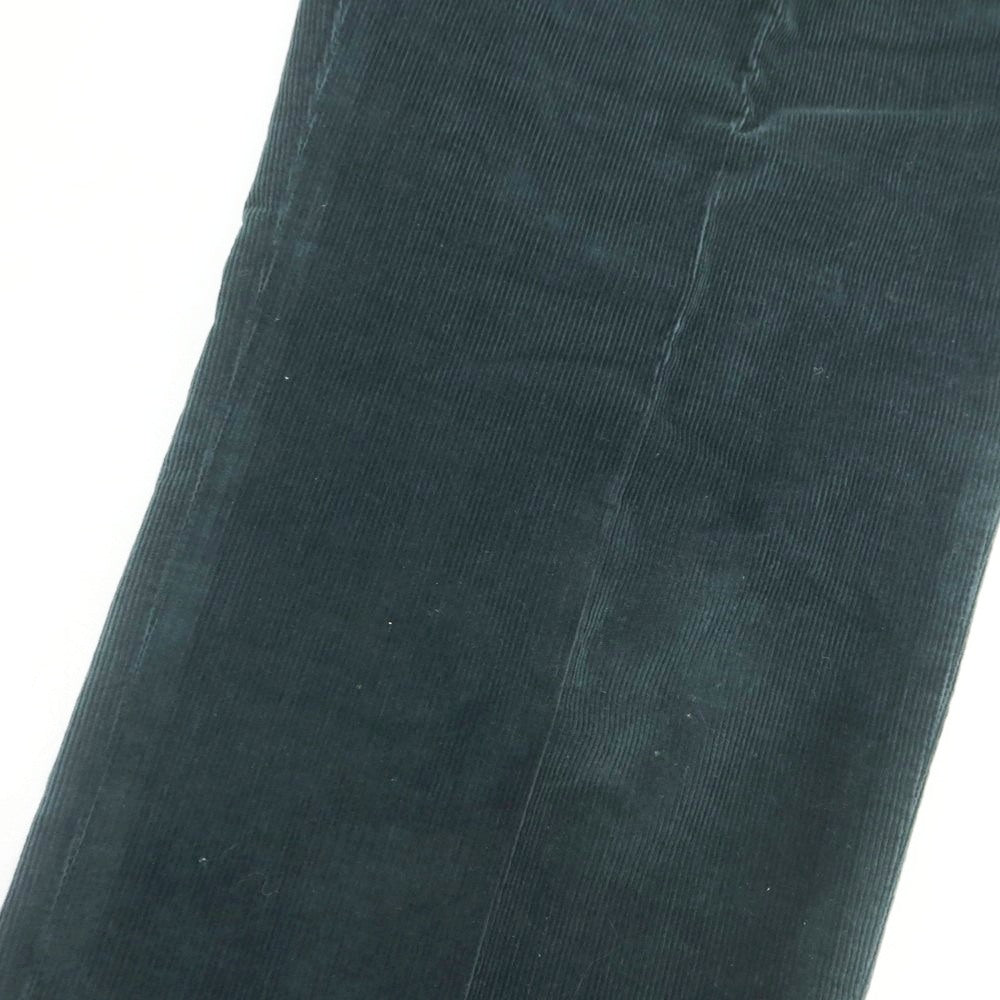 【中古】エルメネジルドゼニア Ermenegildo Zegna コットン系 細畝 コーデュロイパンツ ダークグリーン【 48 】【 状態ランクC 】【 メンズ 】