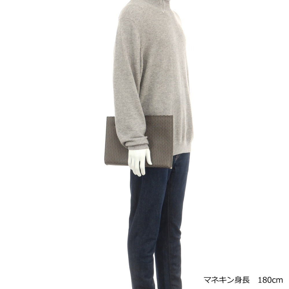 【中古】ザネラート ZANELLATO ブランディン クラッチバッグ ブラックxブラウン【 状態ランクC 】【 メンズ 】