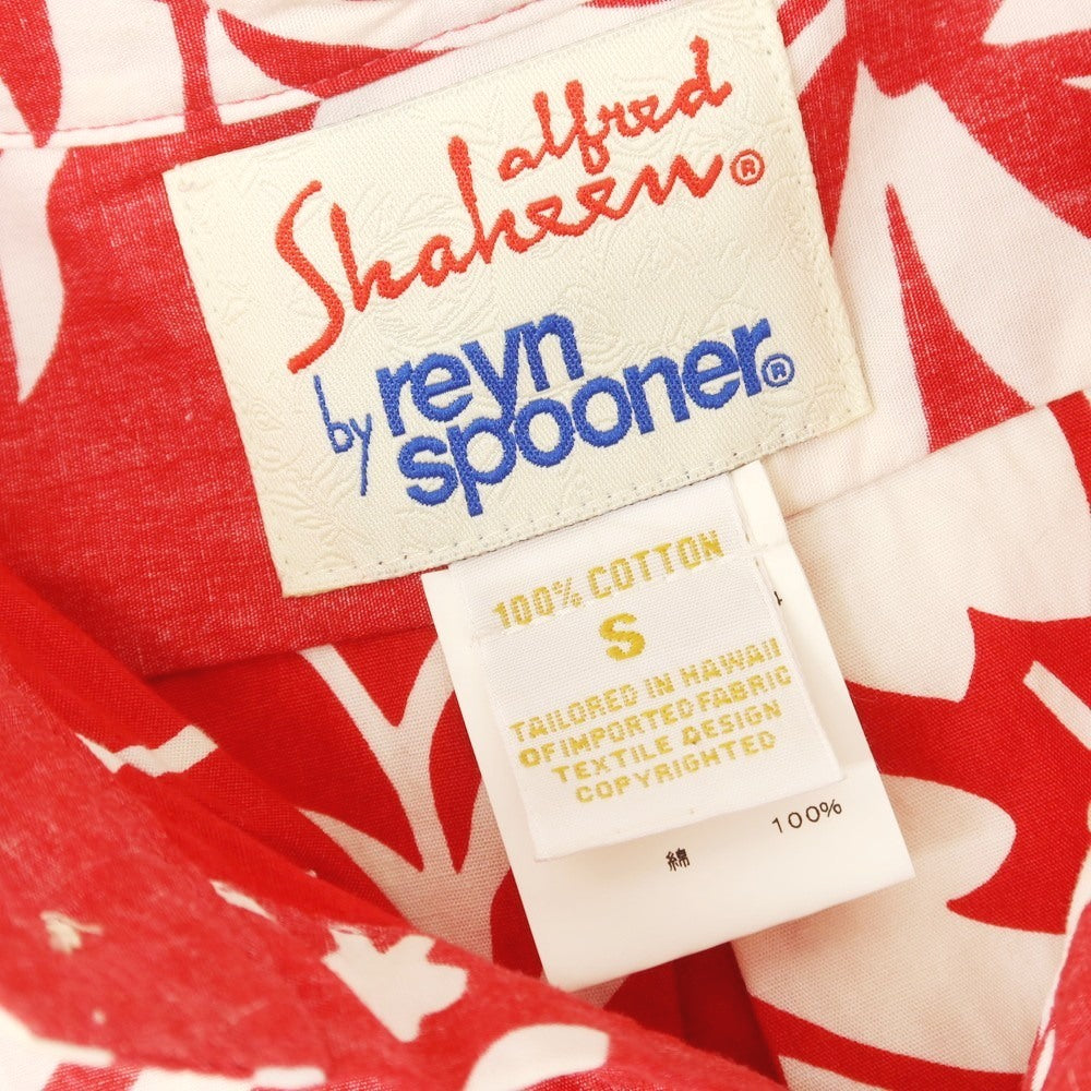 【中古】レインスプーナー reyn spooner コットン ボタニカル ボタンダウン プルオーバー カジュアルシャツ レッドxホワイト【 S 】【 状態ランクB 】【 メンズ 】
