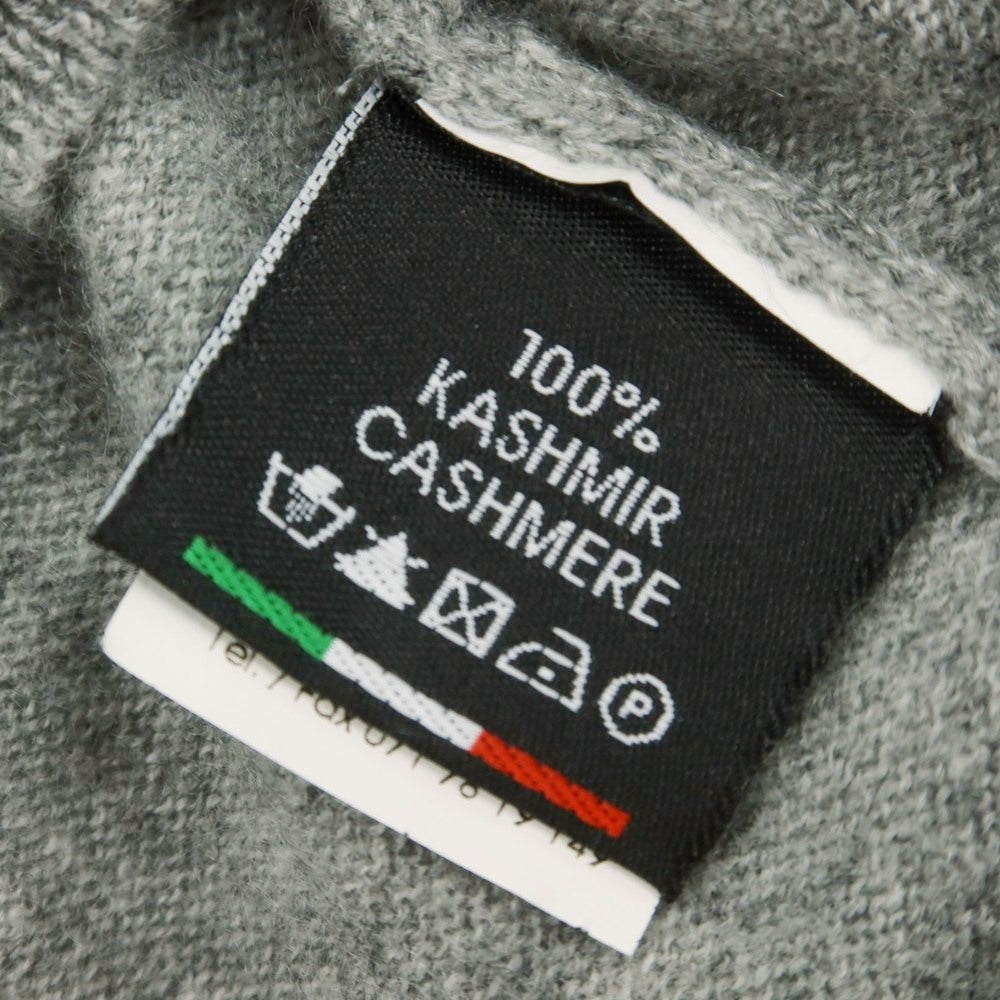 【中古】バフィー BAFY カシミヤ クルーネック プルオーバーニット グレー【 50 】【 状態ランクB 】【 メンズ 】