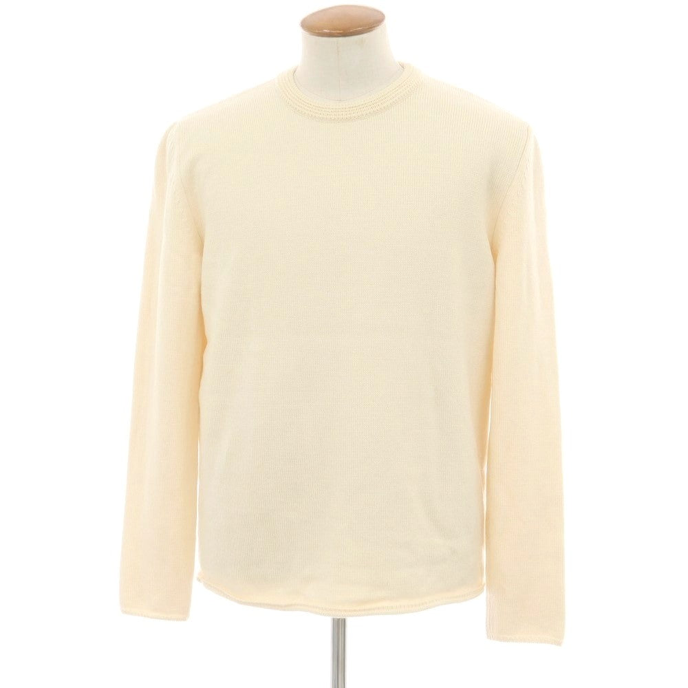 【中古】アルテア Altea ミドルゲージ ウール クルーネック プルオーバーニット アイボリー【 L 】【 状態ランクB 】【 メンズ 】