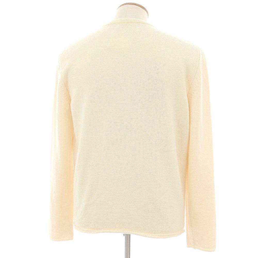 【中古】アルテア Altea ミドルゲージ ウール クルーネック プルオーバーニット アイボリー【 L 】【 状態ランクB 】【 メンズ 】