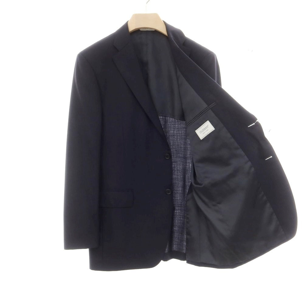 【中古】ダーバン D’URBAN ウール シャドウストライプ 2つボタンスーツ ダークネイビー【 AB7 】【 状態ランクB 】【 メンズ 】