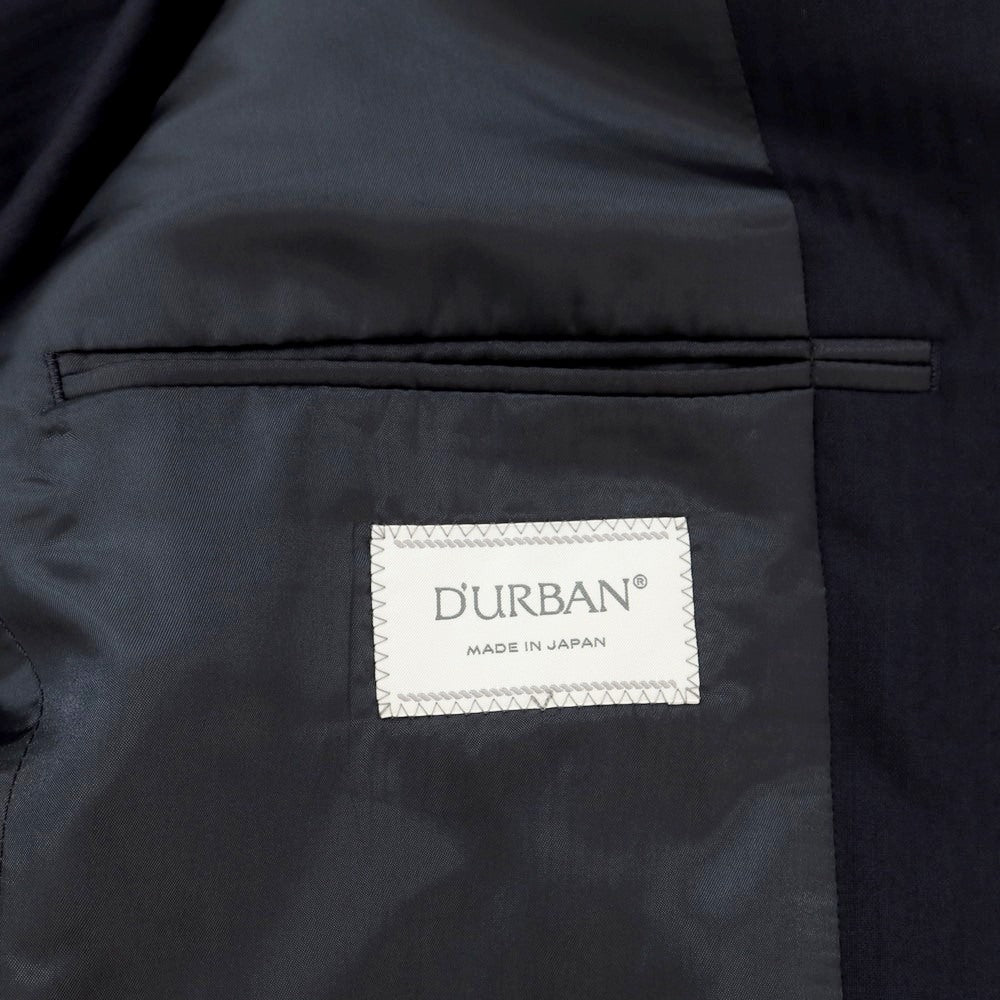 【中古】ダーバン D’URBAN ウール シャドウストライプ 2つボタンスーツ ダークネイビー【 AB7 】【 状態ランクB 】【 メンズ 】