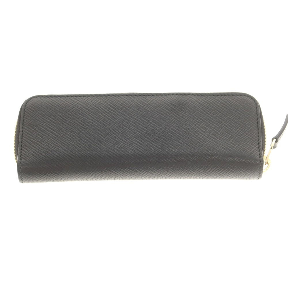 【中古】スマイソン SMYTHSON 型押しレザー ペンケース ブラック【 状態ランクB 】【 メンズ 】