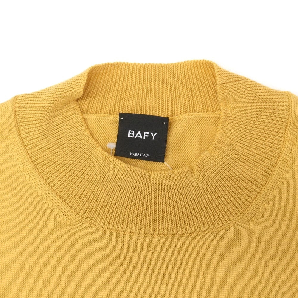 【中古】バフィー BAFY ハイゲージ コットン 半袖 プルオーバーニット イエロー系【 48 】【 状態ランクA 】【 メンズ 】