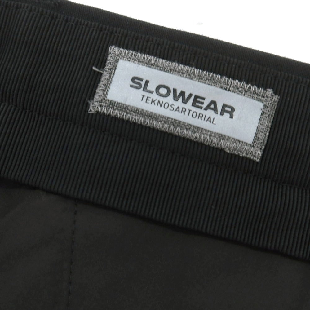 【中古】インコテックス スローウェア INCOTEX SLOWEAR TEKNOSARTORIAL ストレッチ ウール ドレススラックスパンツ ブラック【 48 】【 状態ランクA 】【 メンズ 】