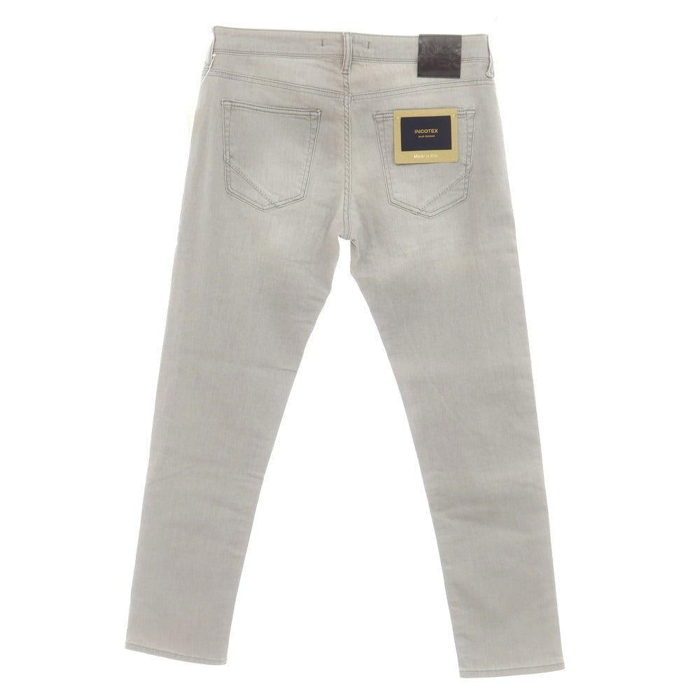 【新品アウトレット】インコテックス ブルーディヴィジョン INCOTEX BLUE DIVISION Slim ストレッチ デニムパンツ ジーンズ ライトグレー【 33 】【 状態ランクN- 】【 メンズ 】