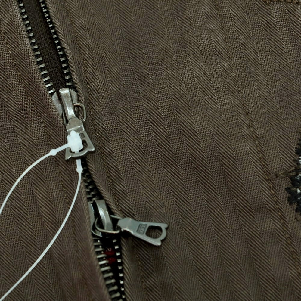【中古】サミュエル ゼリグ SAMUEL ZELIG 2025年春夏 ANTIQUE ZIP JACKET コットン ワークジャケット ダークブラウンオリーブ【 XL 】【 状態ランクB 】【 メンズ 】