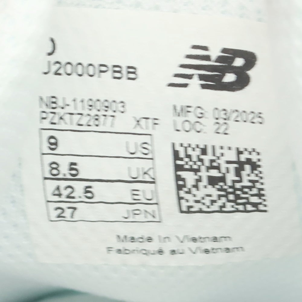 【中古】【未使用】ニューバランス NEW BALANCE 2025年春夏 ABZORB 2000 スニーカー ブルー【 27cm 】【 状態ランクS 】【 メンズ 】