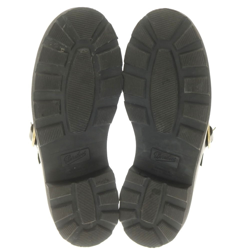 【中古】パラブーツ Paraboot International Gallery BEAMS別注 MILLY BRIDE VISON ミンクファー モンクストラップ ブーツ ブラック【 41 1/2 】【 状態ランクA 】【 メンズ 】