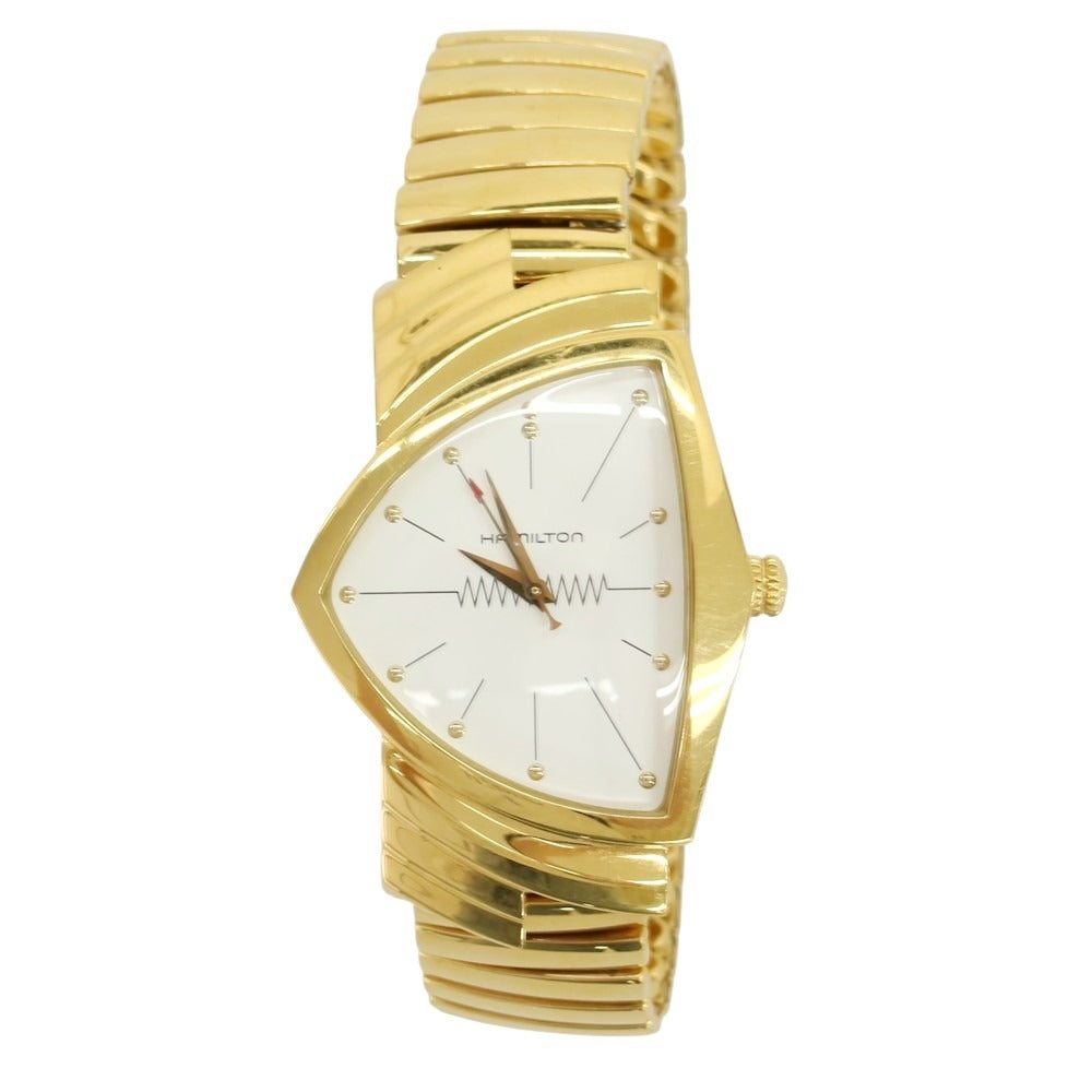 【中古】ハミルトン HAMILTON ベンチュラ 60周年記念モデル H243010 腕時計 ゴールド【 状態ランクB 】【 メンズ 】