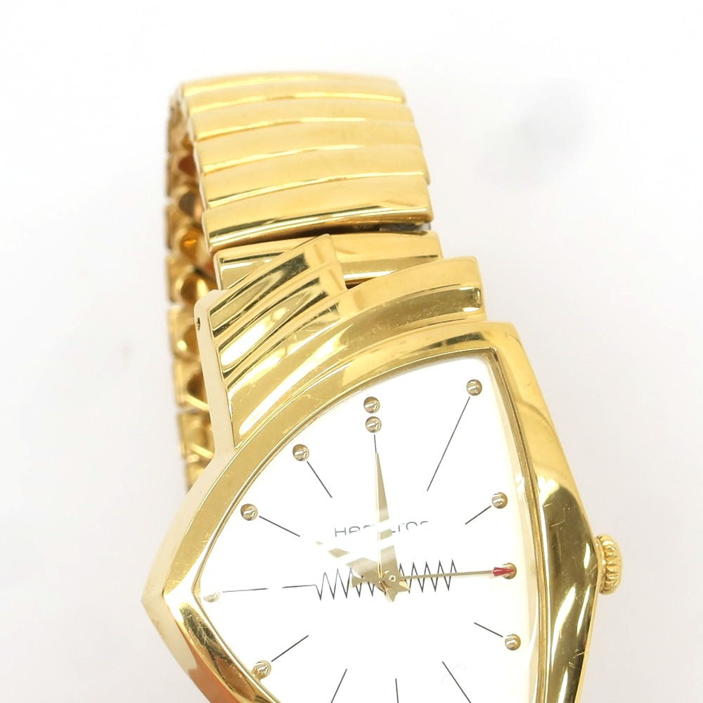 【中古】ハミルトン HAMILTON ベンチュラ 60周年記念モデル H243010 腕時計 ゴールド【 状態ランクB 】【 メンズ 】