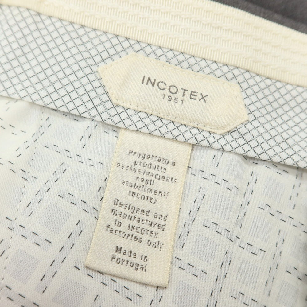 【中古】インコテックス INCOTEX SUPER100’S ウール ドレススラックスパンツ グレー【 44 】【 状態ランクD 】【 メンズ 】