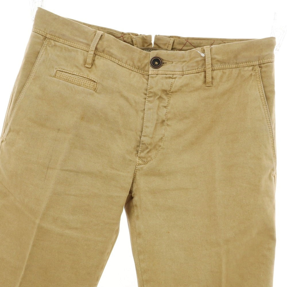 【中古】インコテックス INCOTEX ストレッチ コットン カジュアルスラックスパンツ ベージュ【 30 】【 状態ランクC 】【 メンズ 】