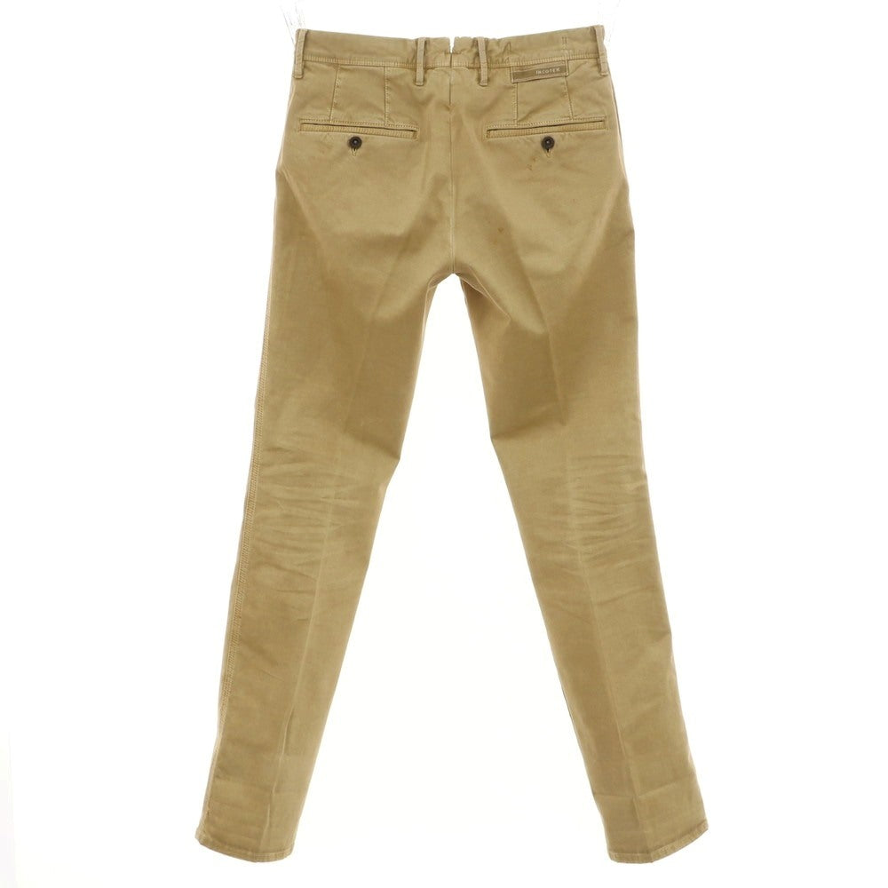 【中古】インコテックス INCOTEX ストレッチ コットン カジュアルスラックスパンツ ベージュ【 30 】【 状態ランクC 】【 メンズ 】