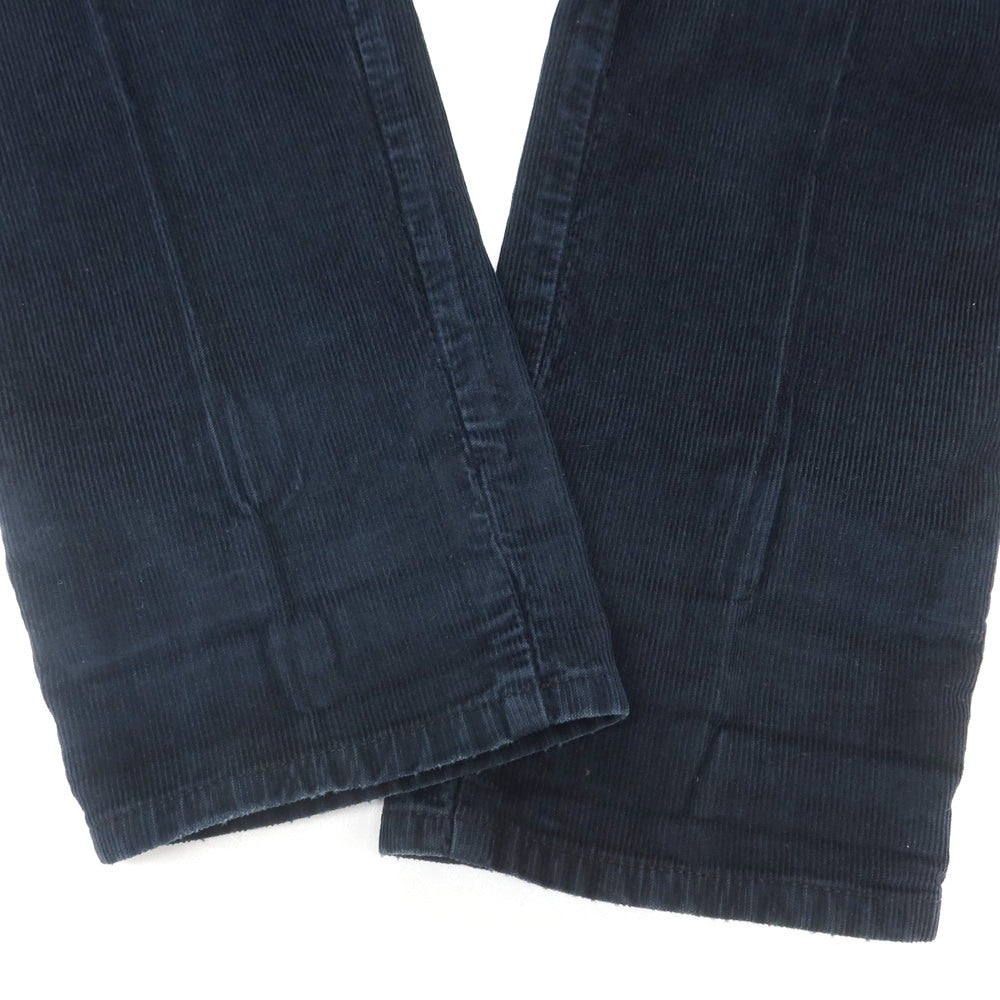 【中古】インコテックス INCOTEX ストレッチ コットン 細畝 コーデュロイパンツ ネイビー【 30 】【 状態ランクC 】【 メンズ 】