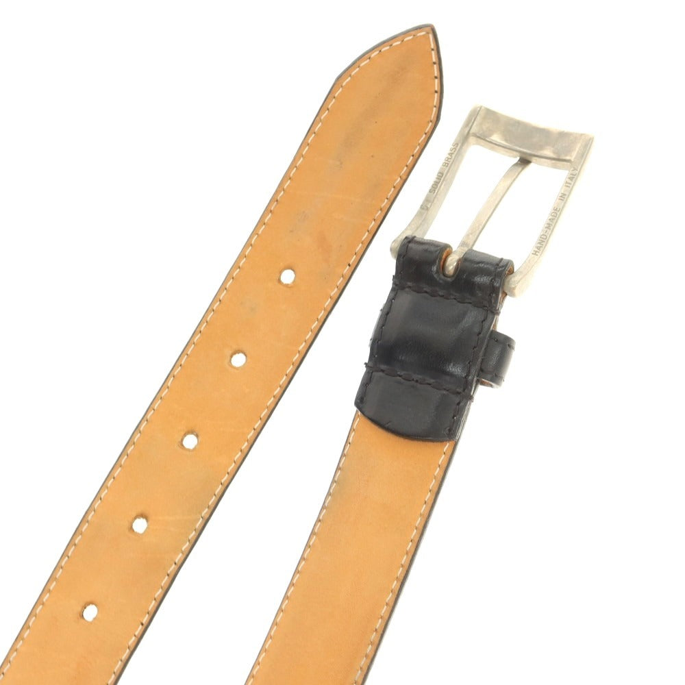 【中古】ホワイトハウスコックス Whitehouse Cox レザー ベルト ブラック【 30/75 】【 状態ランクD 】【 メンズ 】