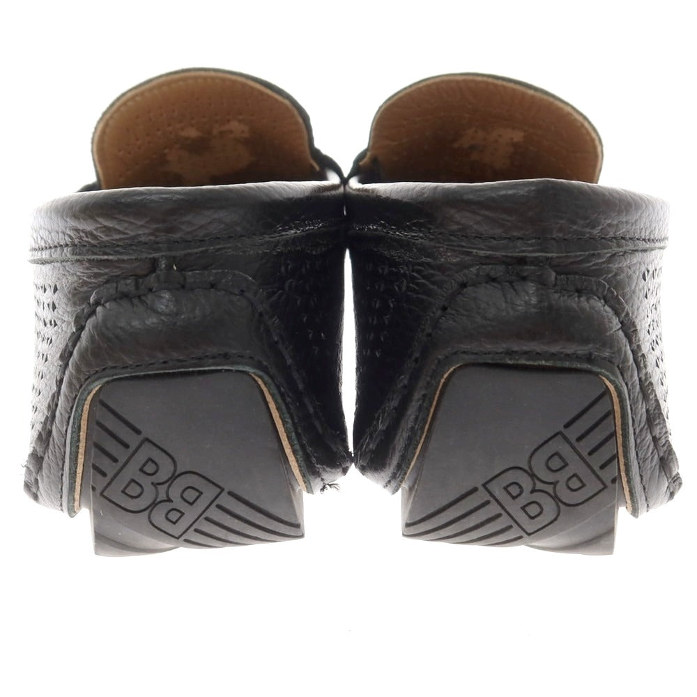 【中古】バルディニーニ BALDININI パンチングレザー ドライビングシューズ ブラック【 40 】【 状態ランクC 】【 メンズ 】