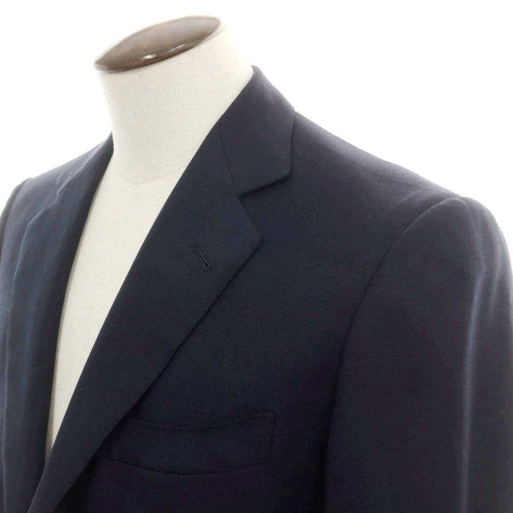 【中古】ドメニコ カラチェニ DOMENICO CARACENI 黒タグ ウール 3つボタンスーツ ダークネイビー【 50 】【 状態ランクB 】【 メンズ 】