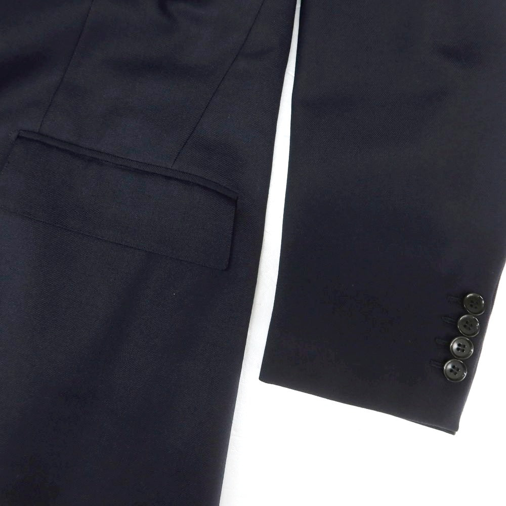 【中古】ドメニコ カラチェニ DOMENICO CARACENI 黒タグ ウール 3つボタンスーツ ダークネイビー【 50 】【 状態ランクB 】【 メンズ 】