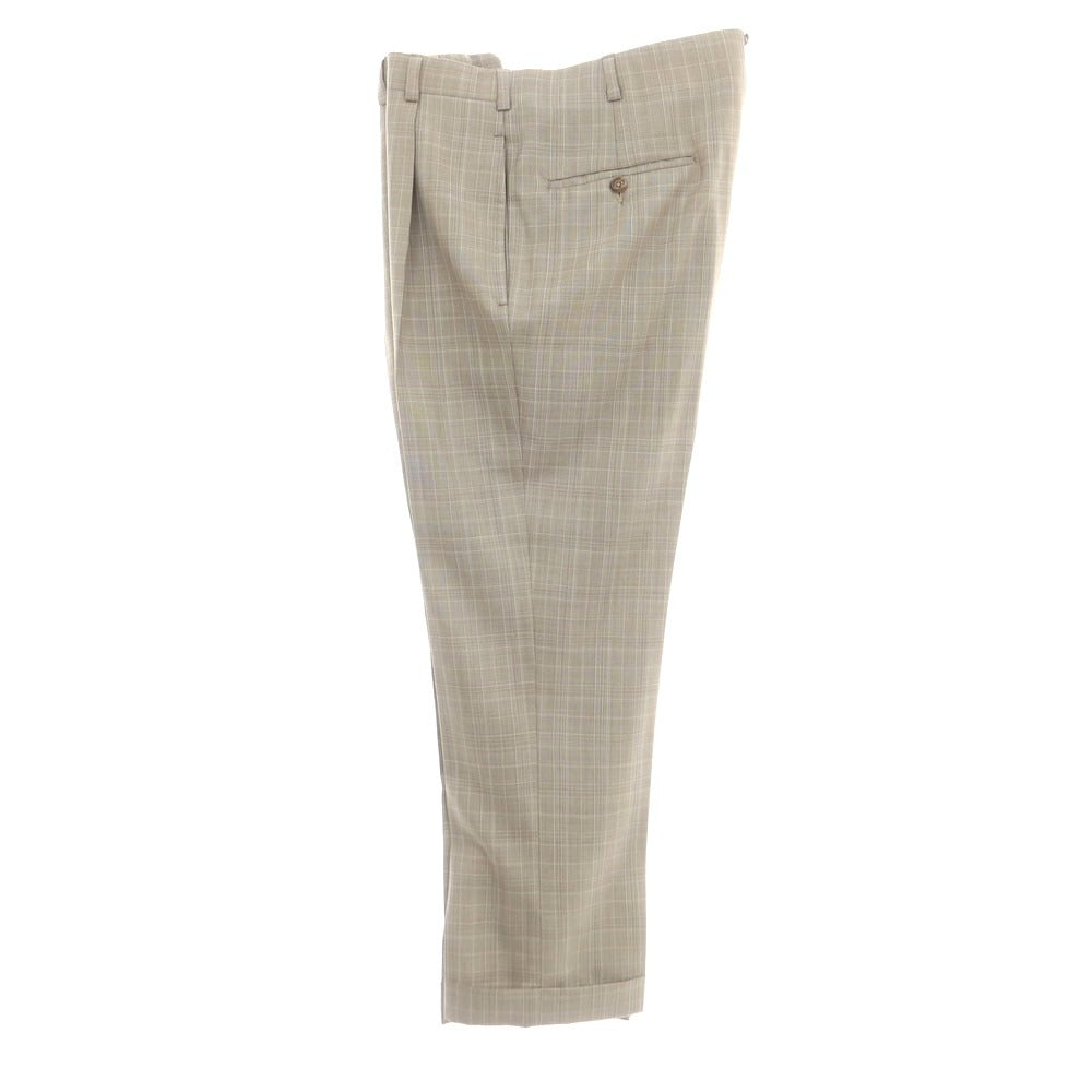 【中古】オックスフォード クローズ Oxxford Clothes ウール 3つボタンスーツ ベージュ【 上40/下34 】【 状態ランクC 】【 メンズ 】