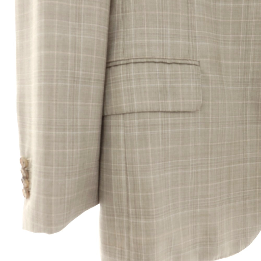 【中古】オックスフォード クローズ Oxxford Clothes ウール 3つボタンスーツ ベージュ【 上40/下34 】【 状態ランクC 】【 メンズ 】