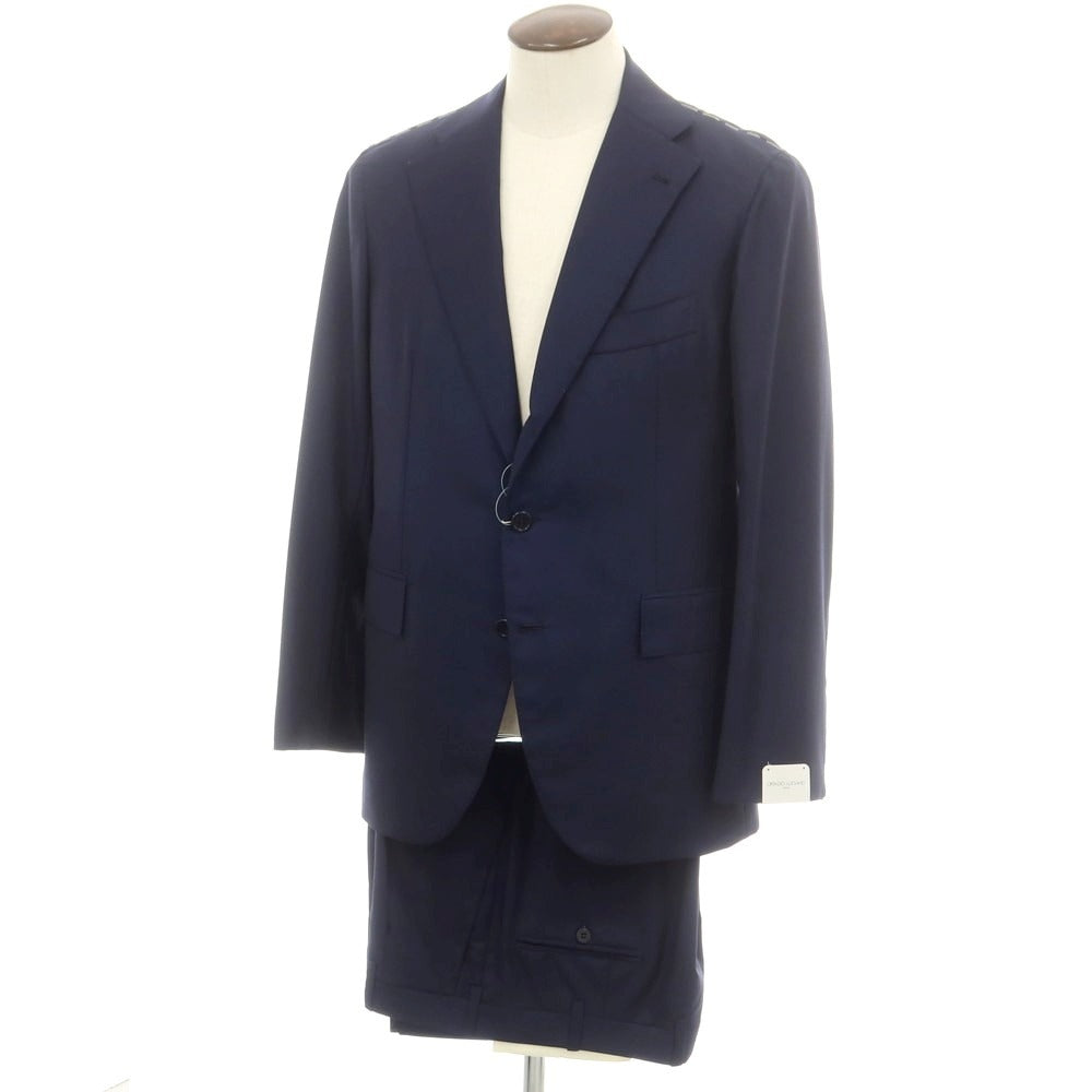 【中古】【未使用】ジオ ベルナルド Zio Bernard オラッツィオ ルチアーノ製 ウール 3つボタンスーツ ネイビー【 52 】【 状態ランクS 】【 メンズ 】