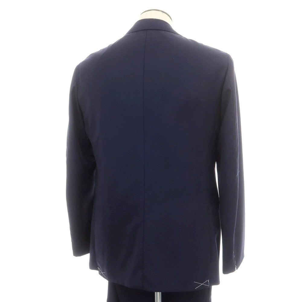 【中古】【未使用】ジオ ベルナルド Zio Bernard オラッツィオ ルチアーノ製 ウール 3つボタンスーツ ネイビー【 52 】【 状態ランクS 】【 メンズ 】