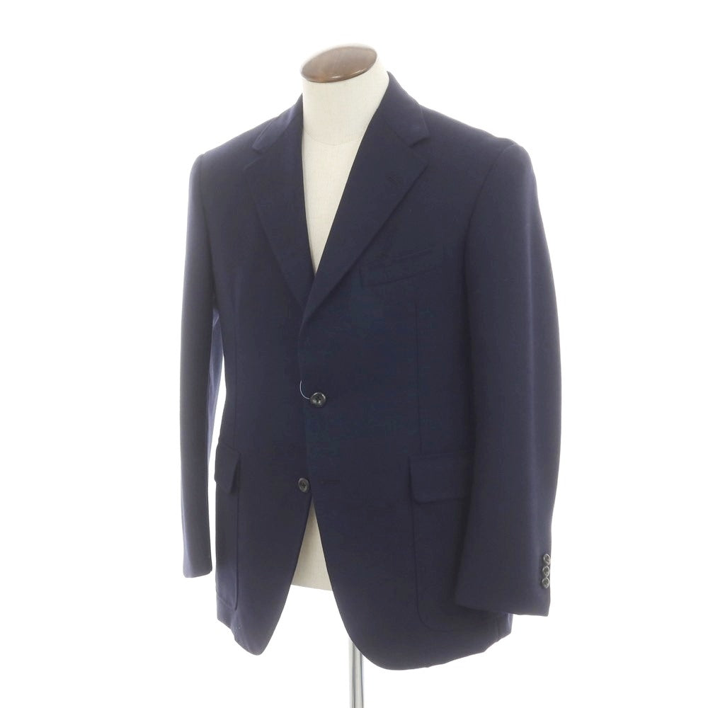 【中古】オックスフォード クローズ Oxxford Clothes ウール テーラードジャケット ネイビー【 40 】【 状態ランクB 】【 メンズ 】