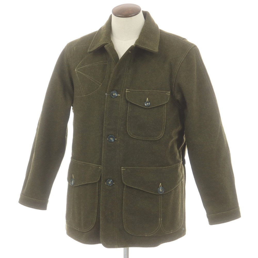 【中古】フィルソン FILSON マッキノーウール クルーザージャケット オリーブグリーン【 42 】【 状態ランクB 】【 メンズ 】