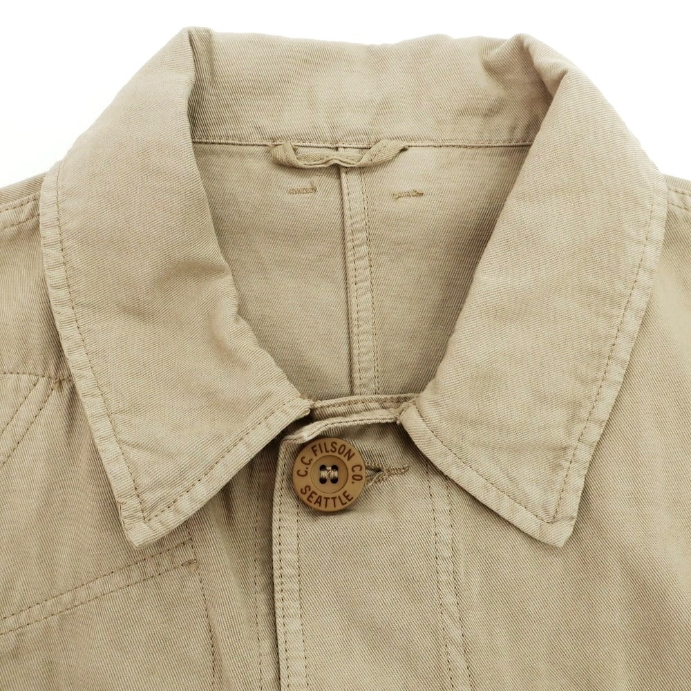 【中古】フィルソン FILSON コットンリネン ハンティングジャケット ベージュ【 40 】【 状態ランクB 】【 メンズ 】