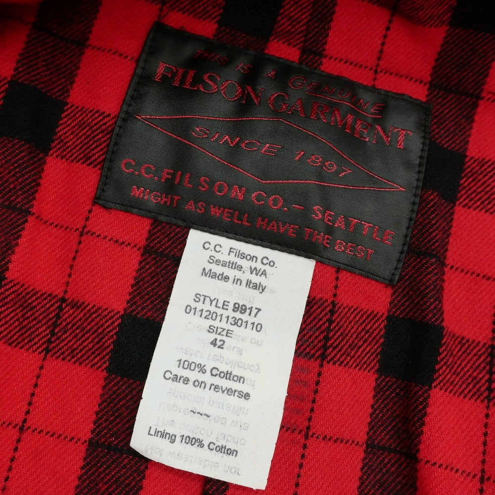 【中古】フィルソン FILSON オイルドコットン ハンティングジャケット マスタードベージュ【 42 】【 状態ランクC 】【 メンズ 】