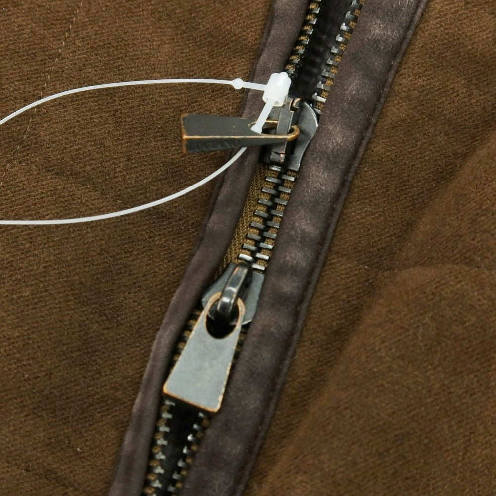 【中古】ルチアーノ バルベラ LUCIANO BARBERA コットン キルティング ベスト ブラウン【 50 】【 状態ランクC 】【 メンズ 】