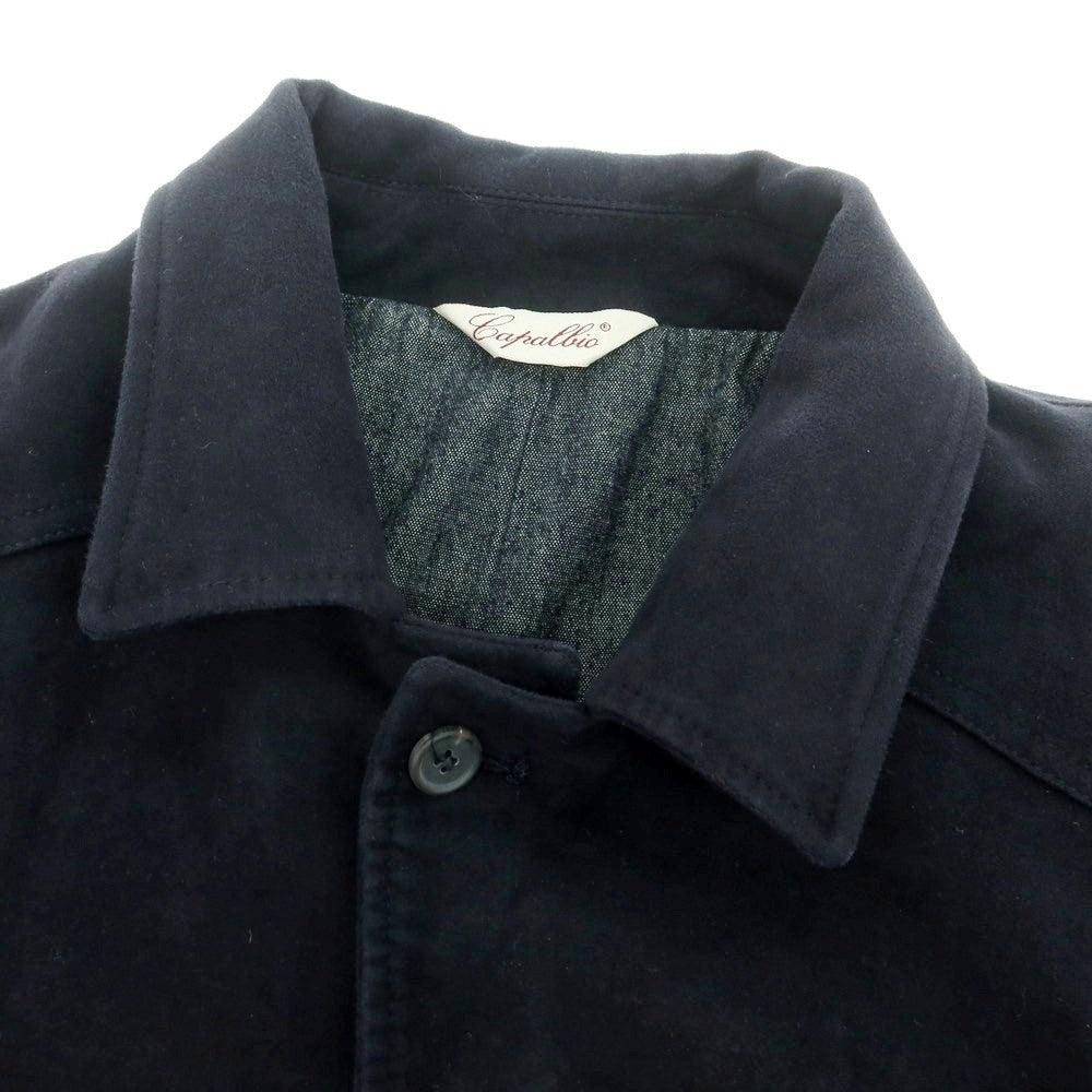 【中古】カパルビオ CAPALBIO コットン ハンティングジャケット ネイビー【 48 】【 状態ランクC 】【 メンズ 】