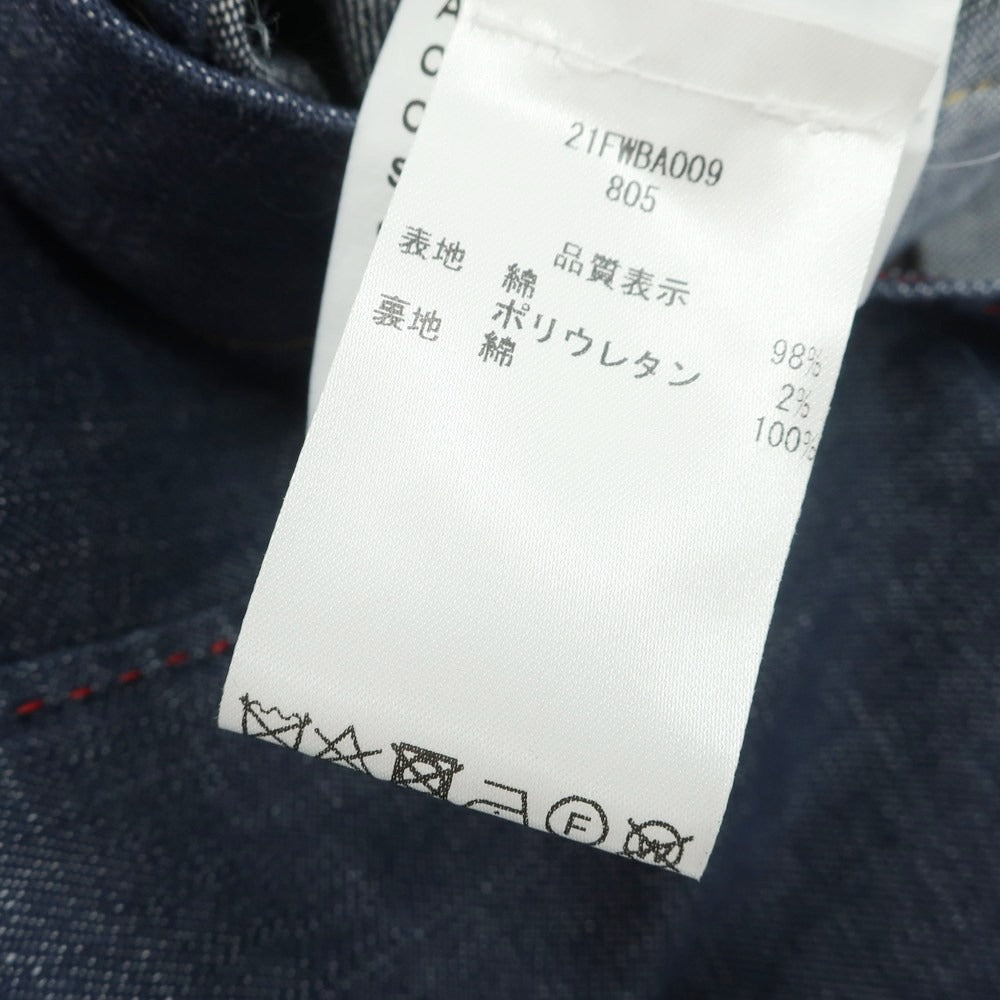 【中古】バニョーリサルトリアナポリ BAGNOLI SARTORIA NAPOLI ストレッチデニム カバーオール ジャケット ネイビー【 50 】【 状態ランクA 】【 メンズ 】