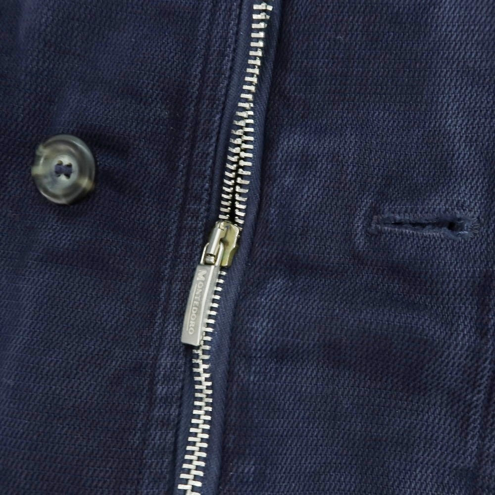 【中古】モンテドーロ Montedoro コットン フィールドジャケット ネイビー【 50 】【 状態ランクC 】【 メンズ 】