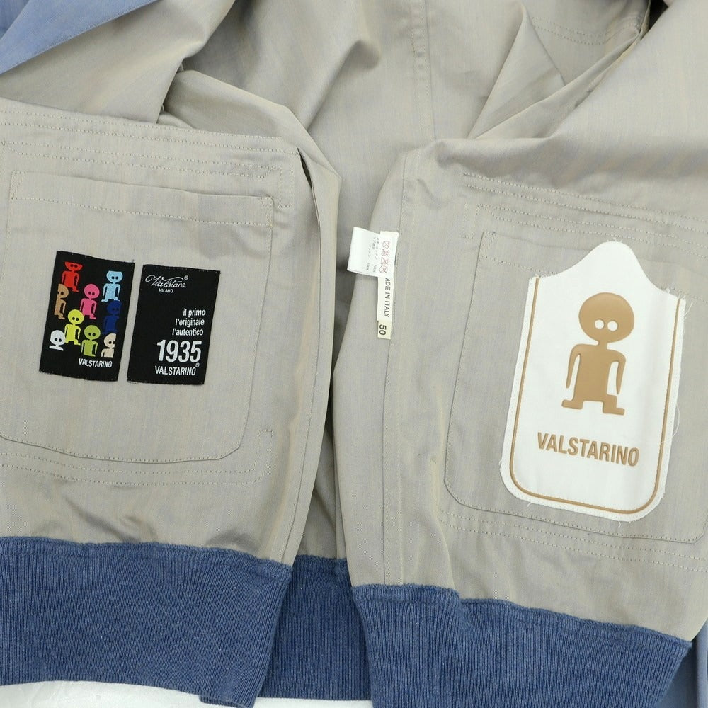 【中古】ヴァルスタリーノ VALSTARINO コットン バルスタリーノブルゾン ブルー【 50 】【 状態ランクB 】【 メンズ 】