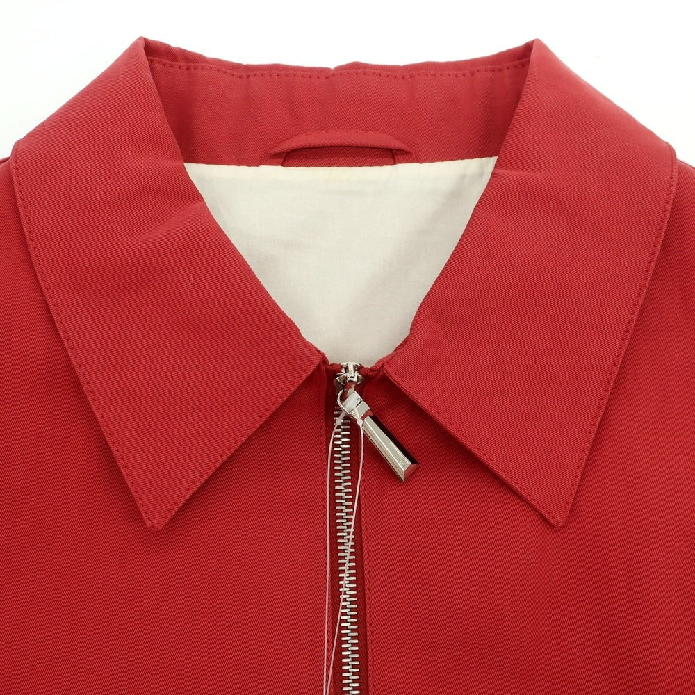 【中古】ダンヒル Dunhill コットンリネン ドリズラージャケット スイングトップ レッド【 M 】【 状態ランクB 】【 メンズ 】