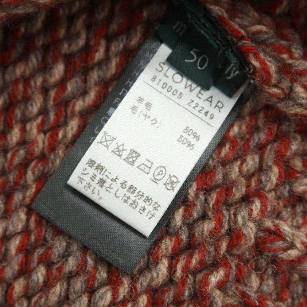 【中古】ザノーネ ZANONE ウールヤク タートルネック プルオーバーニット ダークレッド【 50 】【 状態ランクB 】【 メンズ 】