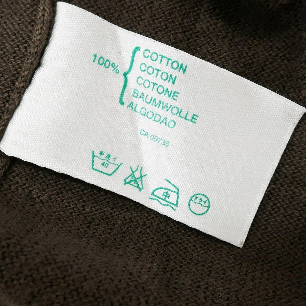 【中古】ジョンスメドレー JOHN SMEDLEY ハイゲージ シーアイランドコットン Vネック プルオーバーニット ダークブラウン【 M 】【 状態ランクC 】【 メンズ 】