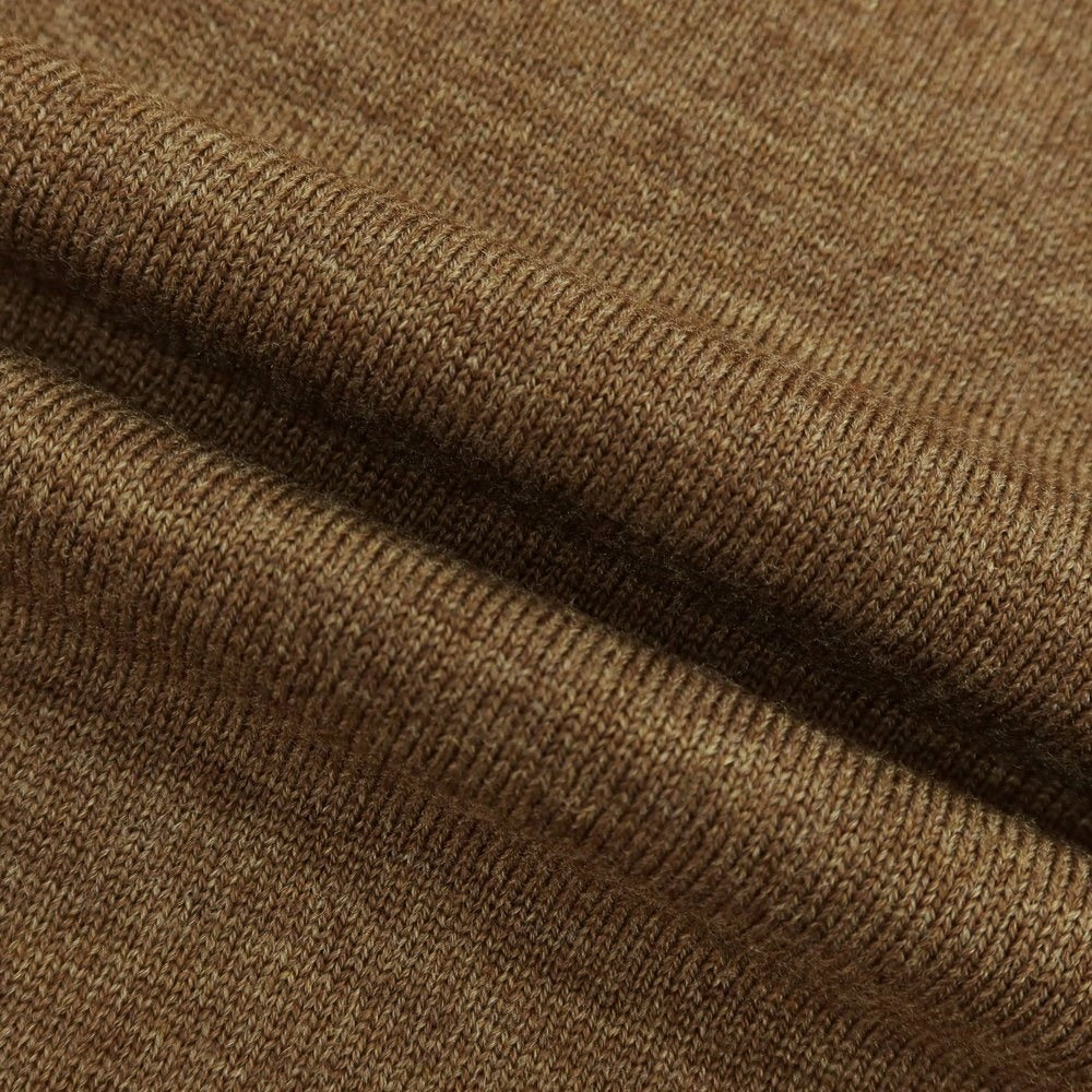 【中古】ジョンスメドレー JOHN SMEDLEY ハイゲージ ウール Vネック プルオーバーニット カーキブラウン【 M 】【 状態ランクB 】【 メンズ 】