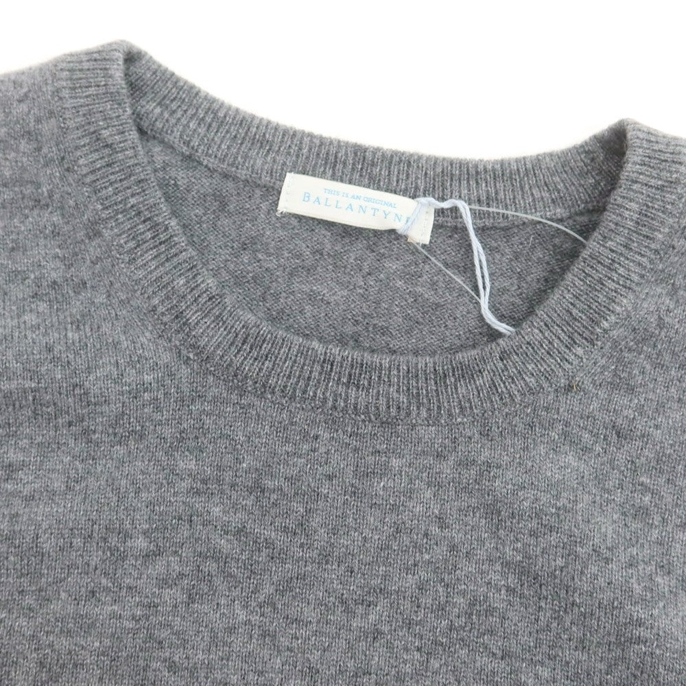 【中古】バランタイン BALLANTYNE カシミヤ クルーネック プルオーバーニット グレー【 50 】【 状態ランクA 】【 メンズ 】