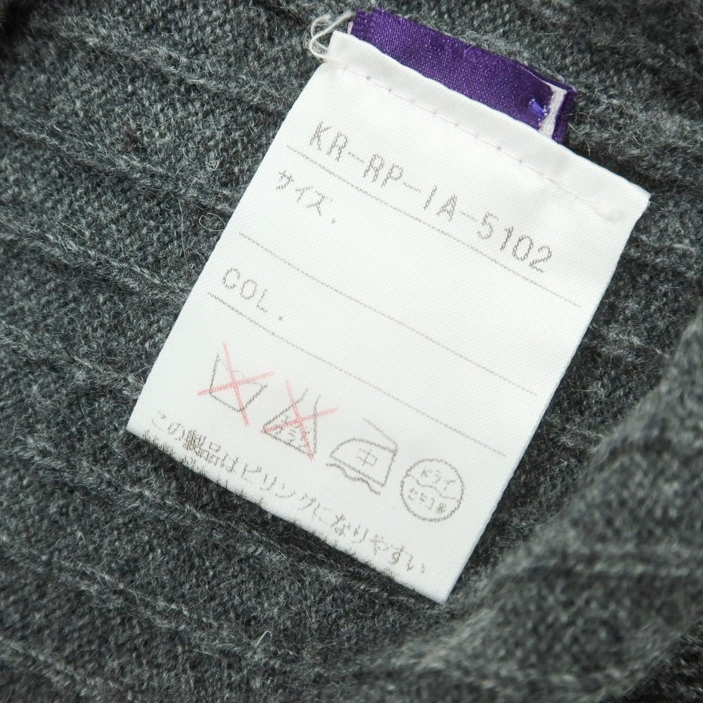 【中古】ラルフローレン パープルレーベル RalphLauren Collection Purple Label カシミヤ Vネック プルオーバーニット グレー【 M 】【 状態ランクB 】【 メンズ 】