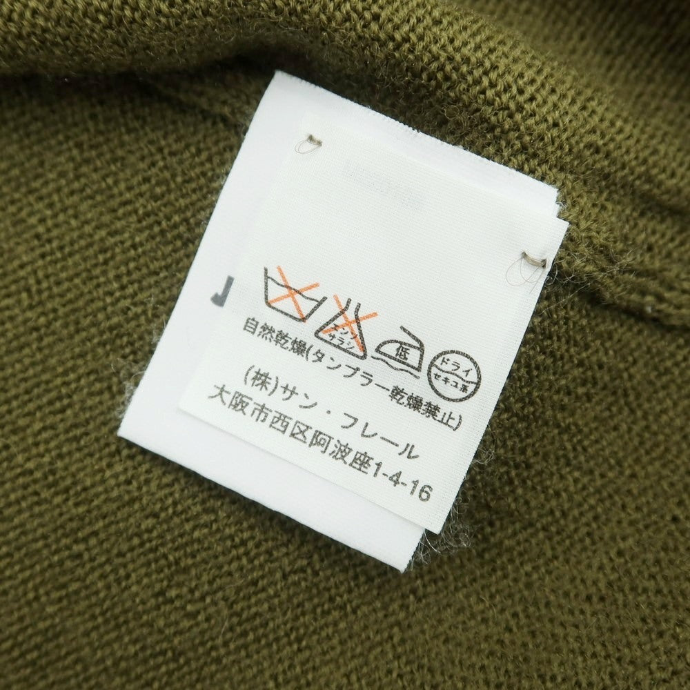 【中古】ジルサンダー JIL SANDER ハイゲージ ウール Vネック ニットベスト オリーブ【 48 】【 状態ランクB 】【 メンズ 】
