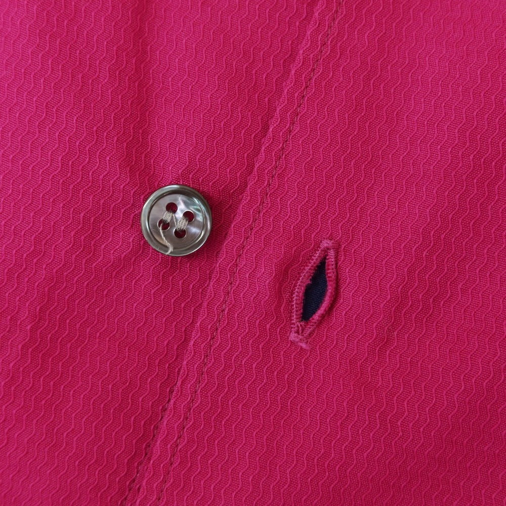 【中古】コムデギャルソンシャツ COMME des GARCONS SHIRT コットン カジュアルシャツ ネイビーxピンクパープル【 L 】【 状態ランクB 】【 メンズ 】